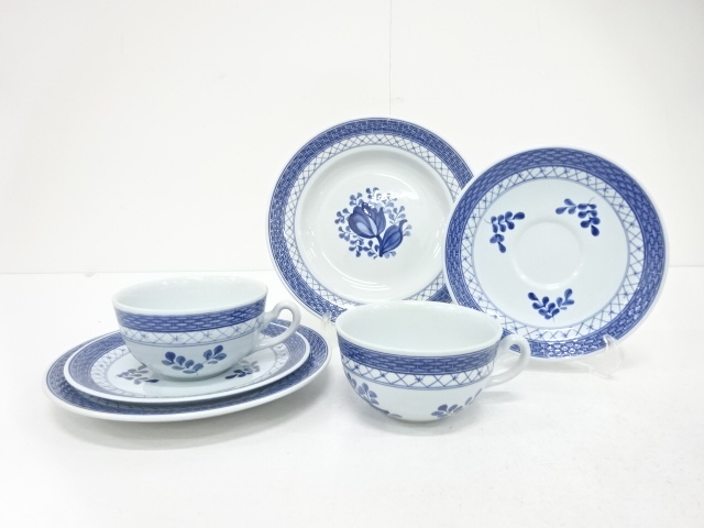 ROYAL COPENHAGEN　ロイヤルコペンハーゲン　トランクエバー　トリオ　ペア　洋食器